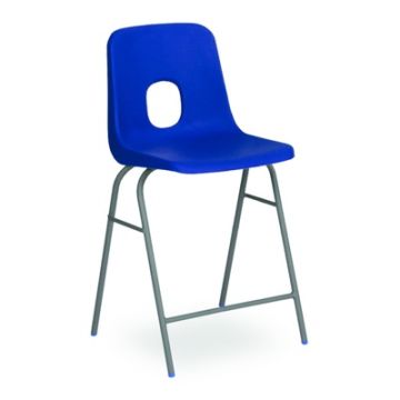 Series E Stool Grey Frame 575mm Blue