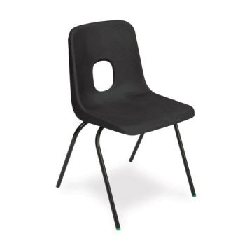 Series E Chair Black Frame 380mm Black