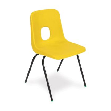 Series E Chair Black Frame 380mm Yellow