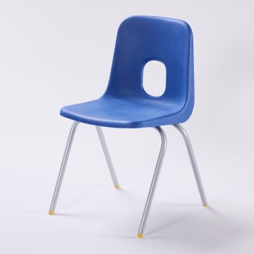 Series E Chair Silver Frame 350mm Blue