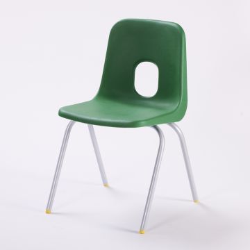 Series E Chair Silver Frame 310mm Green
