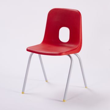Series E Chair Silver Frame 260mmRed