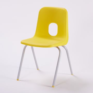 Series E Chair Silver Frame 260mmYellow