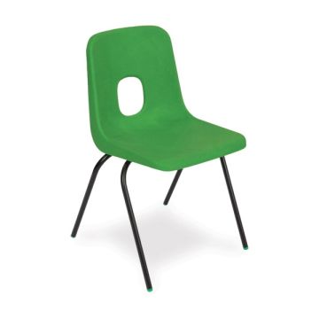 Series E Chair Black Frame 350mm Green