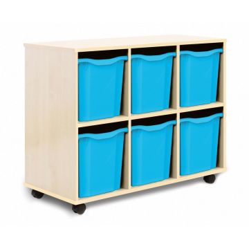 Allsorts 6 Quad Tray Maple Unit Cyan