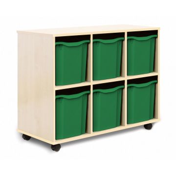 Allsorts 6 Quad Tray Maple Unit Green