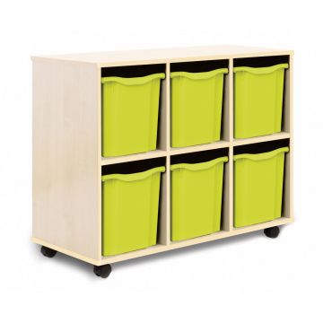 Allsorts 6 Quad Tray Maple Unit Lime