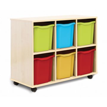 Allsorts 6 Quad Tray Maple Unit Multicoloured