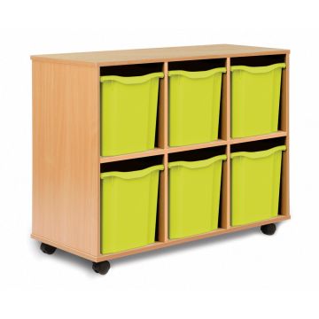 Allsorts 6 Quad Tray Beech Unit Lime