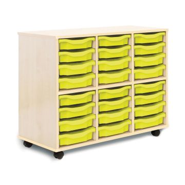 Allsorts 24 Single Tray Maple Unit Lime