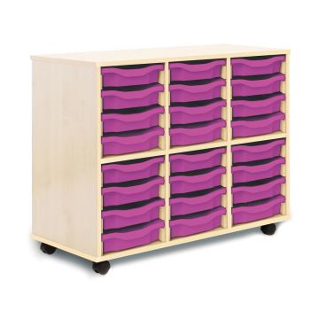 Allsorts 24 Single Tray Maple Unit Purple