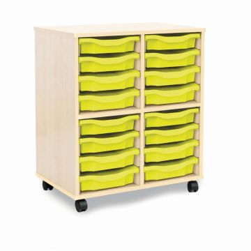 Allsorts 16 Single Tray Maple Unit Lime