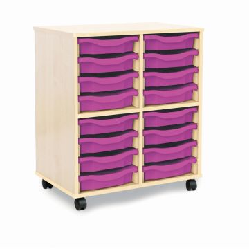 Allsorts 16 Single Tray Maple Unit Purple