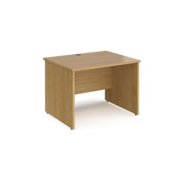 Rectangular Panel End Desk W1000mm Oak