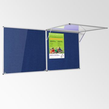 Eco Tamperproof Noticeboard H1200xW1800mm Blue