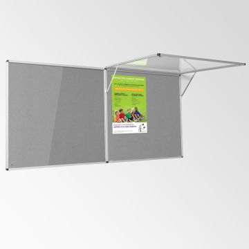 Eco Tamperproof Noticeboard H1200xW1800mm Grey