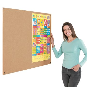 Eco Frameless Noticeboard H1200xW1800mm Natural