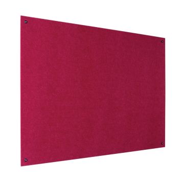 Eco Frameless Noticeboard H900xW1200mm Raspberry