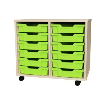 Premium 12 Shallow Tray Maple Unit Lime