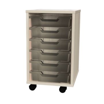 Premium 6 Shallow Tray Maple Unit Clear