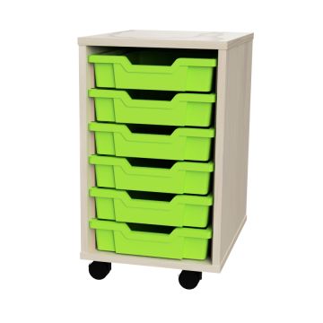Premium 6 Shallow Tray Maple Unit Lime