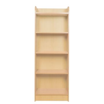 Library Bookcase Slimline Maple H1500mm