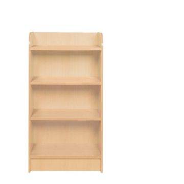 Library Bookcase Slimline Maple H1000mm