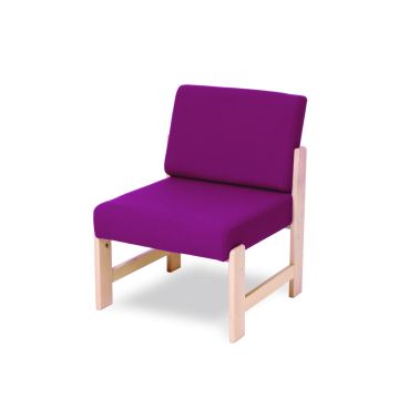 Wooden Easy Seating Chair Raspberry
