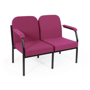 3000 Range Easy Seating 2 Seater Arm Chair Raspberry