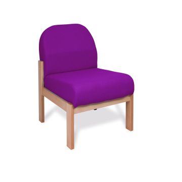 Deluxe Wooden Easy Seating Chair Raspberry