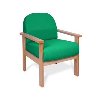 Deluxe Wooden Easy Seating Armchair Tonga