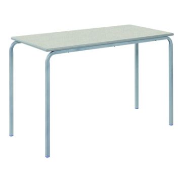 Crush Bent Rectangular Table 110x55x53cm Ailsa Top Grey Edge
