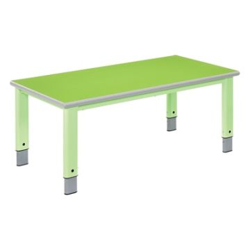 Start Right Rectangular Adjustable Table Green