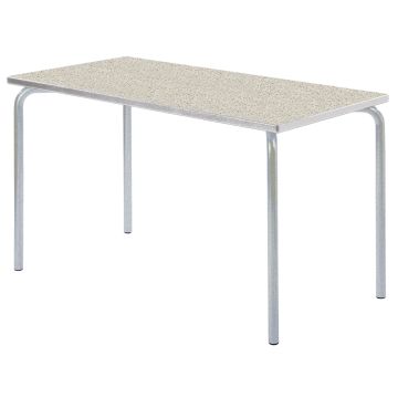 Rect Table LGrey Edge 120x60x76cm Grey Speckle