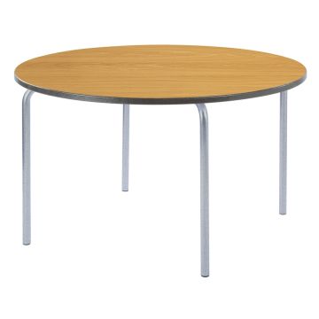 Round Table Charcoal Edge H710mm Beech
