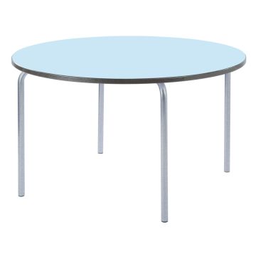 Round Table Charcoal Edge H590mm Soft Blue