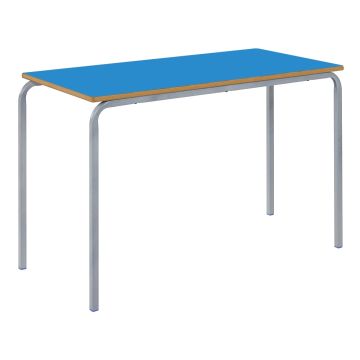Crush Bent Rectangular Table 110x55x64cm Blue