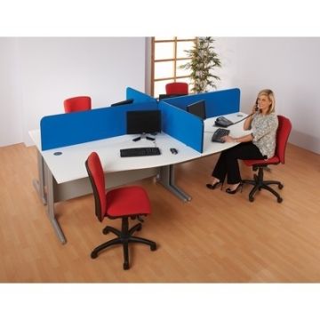 Busyscreen Curve Desk Screens 400x1200mm Apple