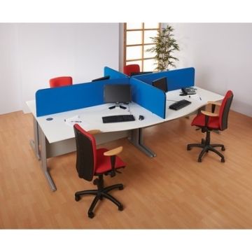 Busyscreen Curve Desk Screens 400x1800mm Apple