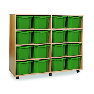 16 Triple Tray Unit Beech Green