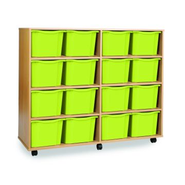 16 Triple Tray Unit Beech Lime