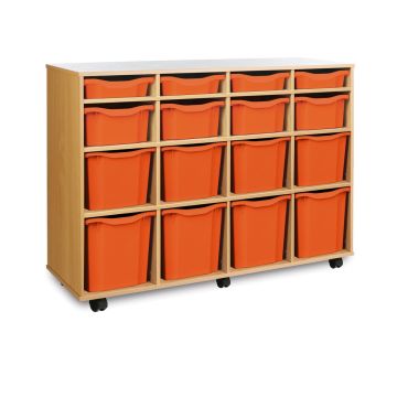 4 Single 4 Double 4 Triple & 4 Quad Unit Tangerine