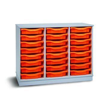 24 Single Premium Tray Unit Grey Tangerine