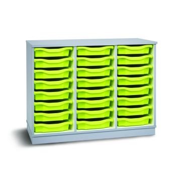 24 Single Premium Tray Unit Grey Lime