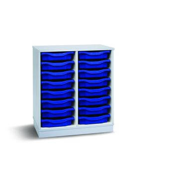 16 Single Tray Unit Grey Blue
