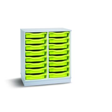 16 Single Tray Unit Grey Lime