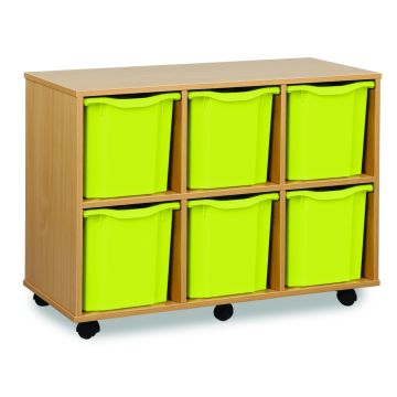 6 Quad Tray Unit Beech Lime