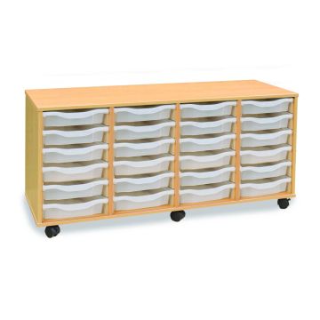 24 Single Tray Horizontal Unit Clear