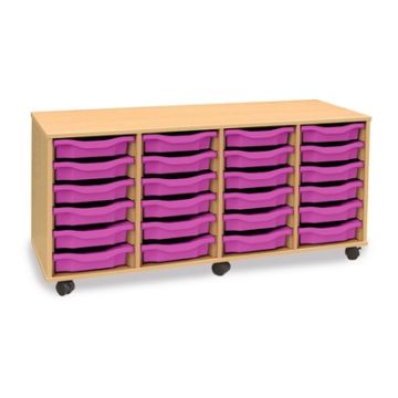 24 Single Tray Horizontal Unit Purple