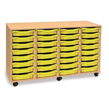 32 Single Tray Unit Beech Lime